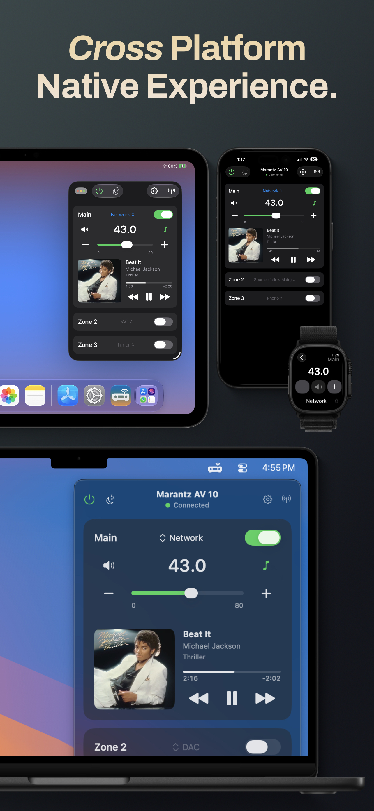 AVR Link on iPhone